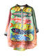 Colorful shirt with fish pattern on a colourful background
