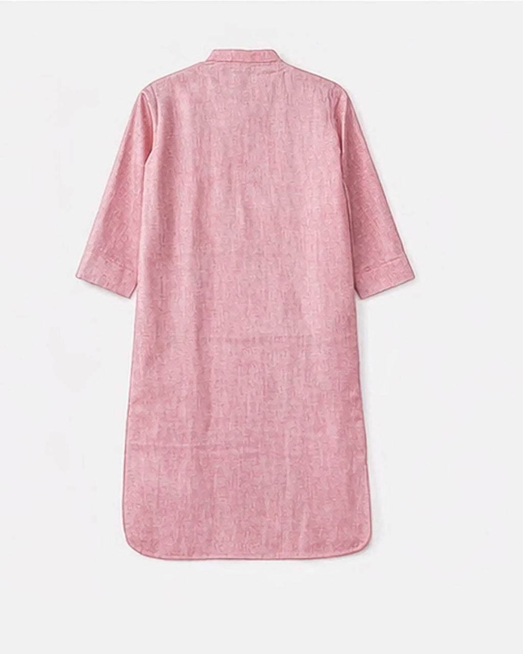 Powder Pink Linen Blend Kurta Co-ord Set for Women